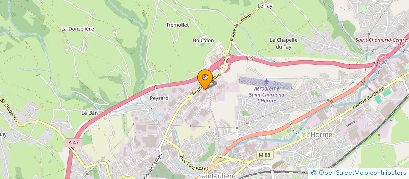 localisation de l'entreprise D.S E à SAINT-CHAMOND
