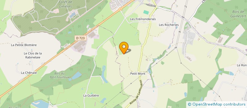 localisation de l'entreprise D.S.F.  SAINT-MARTIN-DU-FOUILLOUX