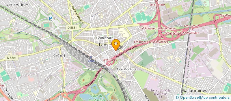 localisation de l'entreprise D.S.F. TERNOIS à LENS