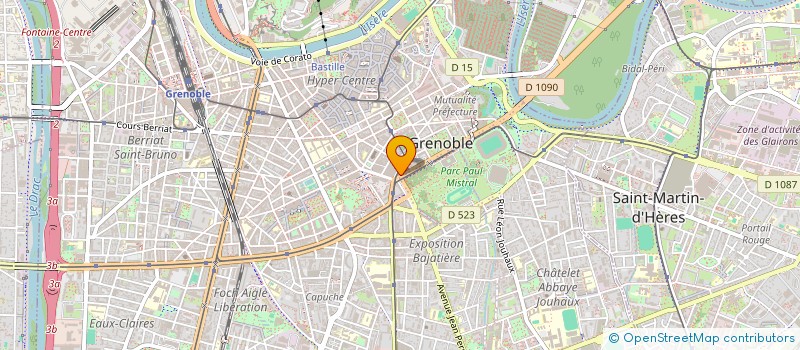 localisation de l'entreprise D.S.G à GRENOBLE