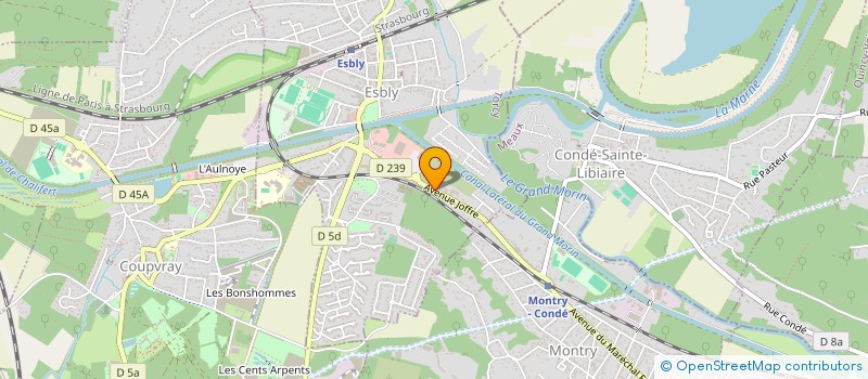 localisation de l'entreprise D.S. GROUPE à ESBLY