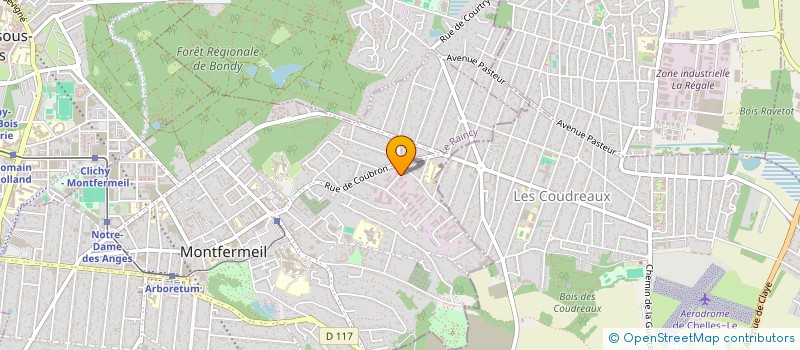 localisation de l'entreprise D.S.H.  MONTFERMEIL