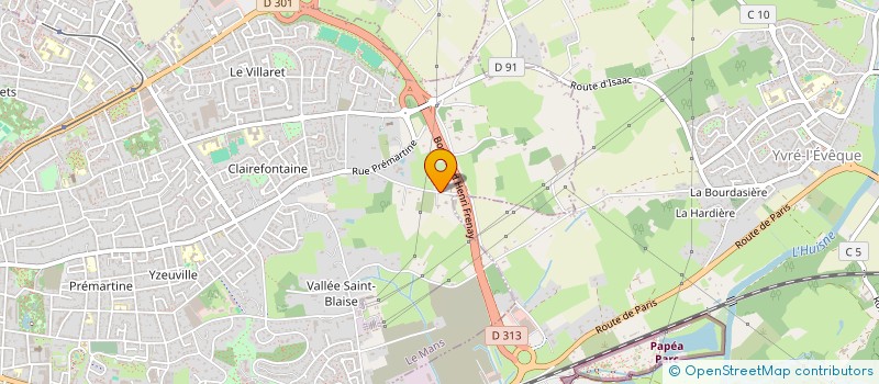 localisation de l'entreprise D.S. HABITAT  LE MANS