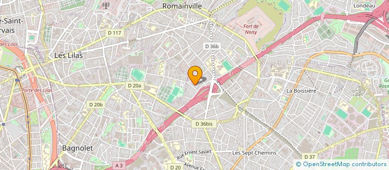 localisation de l'entreprise D.S.I à ROMAINVILLE