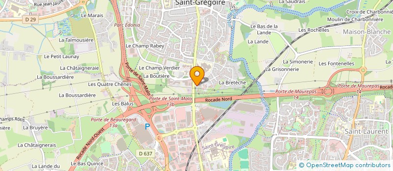 localisation de l'entreprise D.S. INVEST  SAINT-GREGOIRE