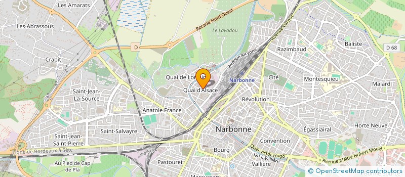 localisation de l'entreprise D.S.ISOLATION à NARBONNE