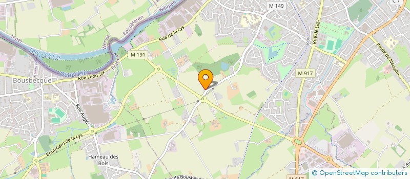 localisation de l'entreprise D.S.L à RONCQ