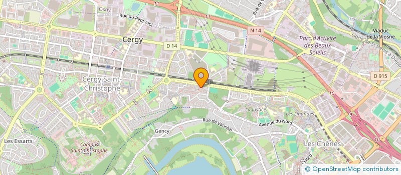 localisation de l'entreprise D.S.L. à CERGY