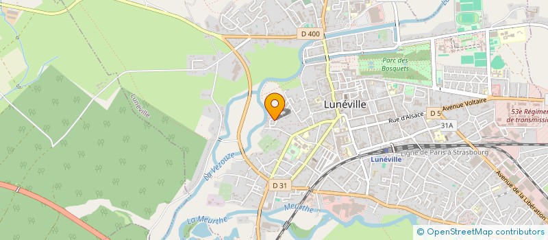 localisation de l'entreprise D.S.L.M  LUNEVILLE