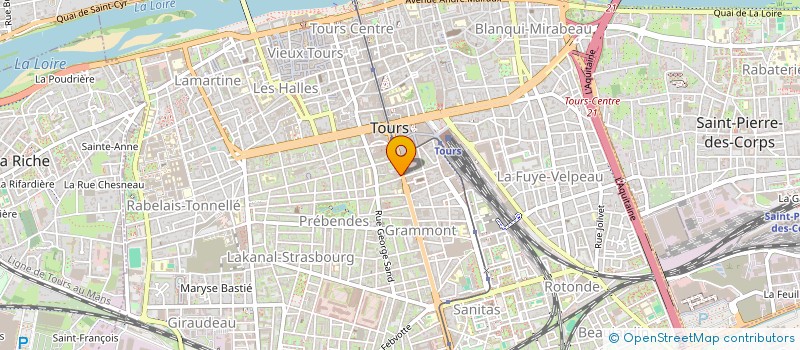 localisation de l'entreprise D.S.L. RESTAURATION  TOURS