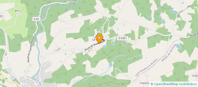 localisation de l'entreprise D&S LEON BOUTIN  SAINT-PARDOUX-LA-RIVIERE