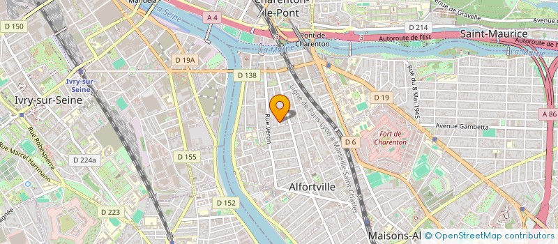 localisation de l'entreprise D S M  ALFORTVILLE