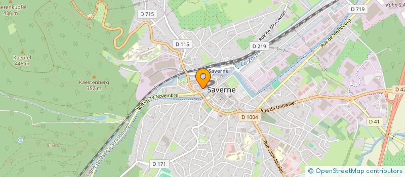 localisation de l'entreprise D.S.M. EURL à SAVERNE
