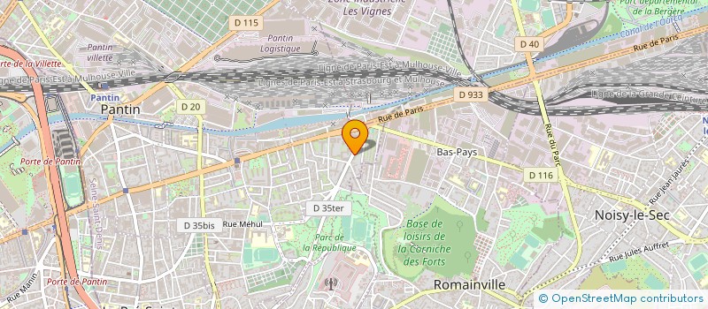localisation de l'entreprise D.S.MODE à PANTIN