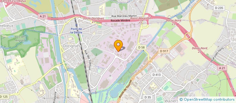 localisation de l'entreprise D.S.N.E. à DOUAI