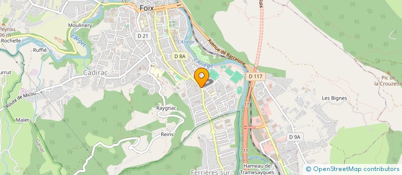 localisation de l'entreprise D.S.P à FOIX