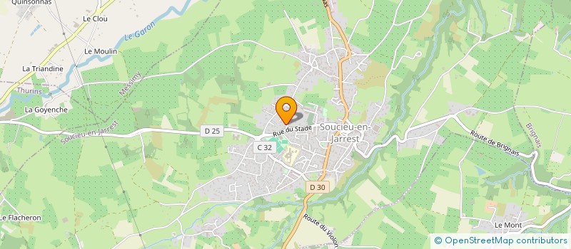 localisation de l'entreprise D S P MACONNERIE  SOUCIEU-EN-JARREST