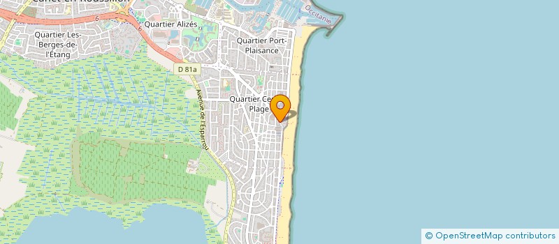 localisation de l'entreprise D.S.P. RESTAURATION  CANET-EN-ROUSSILLON