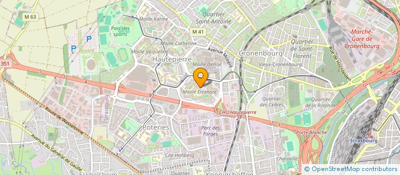 localisation de l'entreprise D.S PLATRERIE à STRASBOURG