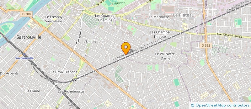 localisation de l'entreprise D.S.R. à SARTROUVILLE