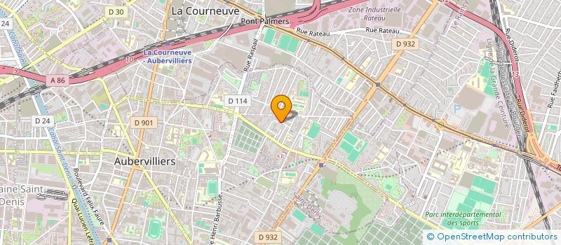 localisation de l'entreprise D.S.R.INT à AUBERVILLIERS