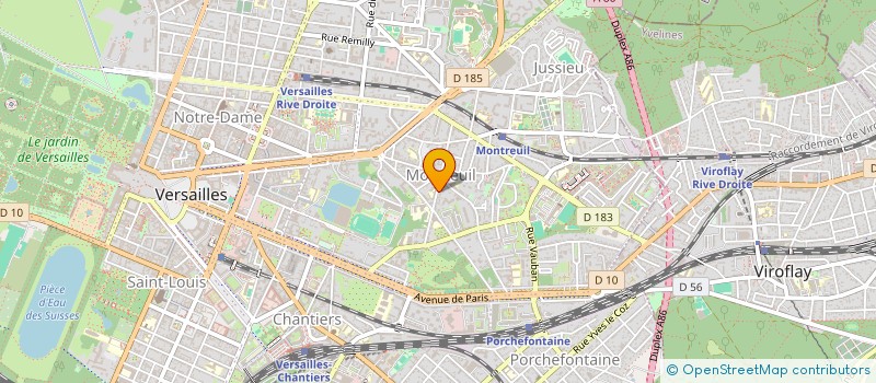 localisation de l'entreprise D.S.R. PLOMBERIE à VERSAILLES