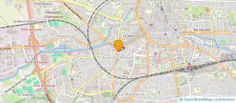 localisation de l'entreprise D.S. SELF LAVERIE à RENNES