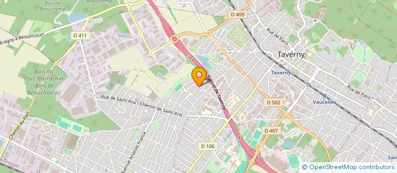 localisation de l'entreprise D&S SHUTTLE  TAVERNY