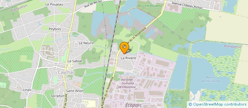 localisation de l'entreprise D.S.T.  BLANQUEFORT