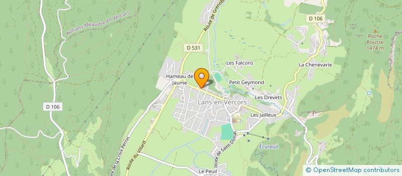 localisation de l'entreprise D.S.T à LANS-EN-VERCORS