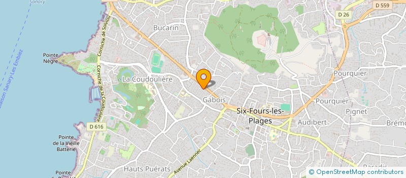 localisation de l'entreprise D.S.T à SIX-FOURS-LES-PLAGES