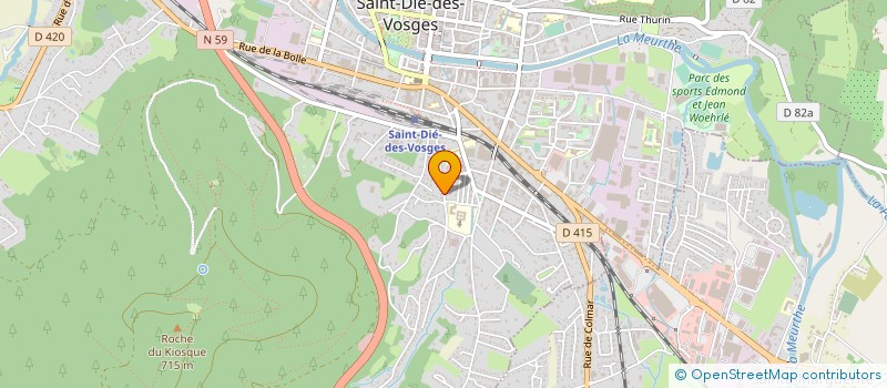 localisation de l'entreprise D.S. TIX OUVERTURES à SAINT-DIE-DES-VOSGES