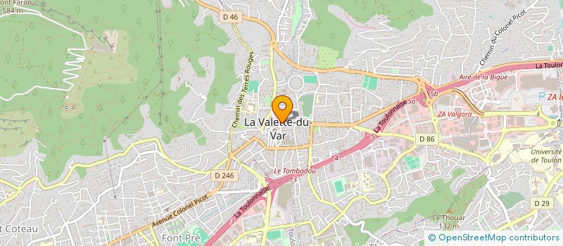localisation de l'entreprise D S V à LA VALETTE-DU-VAR