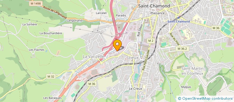 localisation de l'entreprise D.S.V IMMO  SAINT-CHAMOND