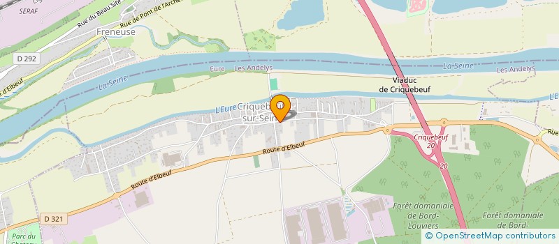 localisation de l'entreprise D.SAJ  CRIQUEBEUF-SUR-SEINE