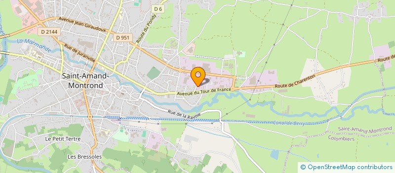 localisation de l'entreprise D.SAM à SAINT-AMAND-MONTROND