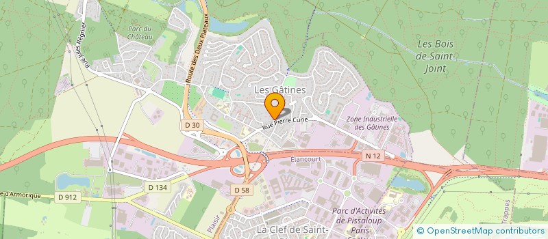 localisation de l'entreprise D-SECUR à PLAISIR