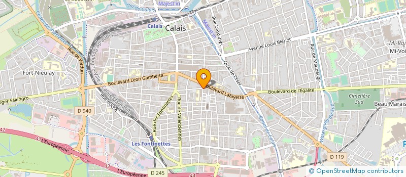 localisation de l'entreprise D'STOCK à CALAIS