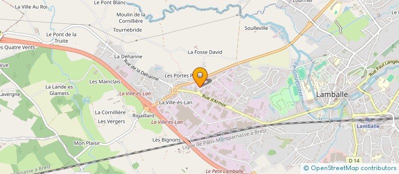 localisation de l'entreprise D'STOCK  LAMBALLE-ARMOR