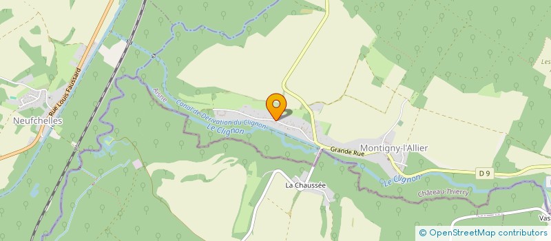 localisation de l'entreprise D-STOCKAGE DE L'OURCQ  MONTIGNY-L'ALLIER