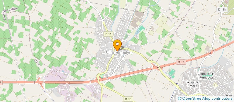 localisation de l'entreprise D.T.  SAINT-HIPPOLYTE