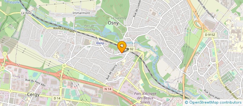 localisation de l'entreprise D.T.A.M.  OSNY