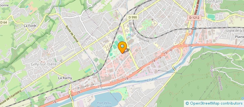 localisation de l'entreprise D.T.A.O.  ALBERTVILLE
