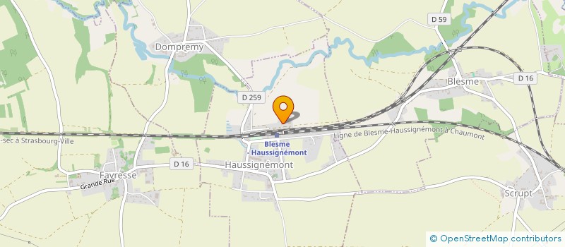 localisation de l'entreprise D.T.A.R  HAUSSIGNEMONT