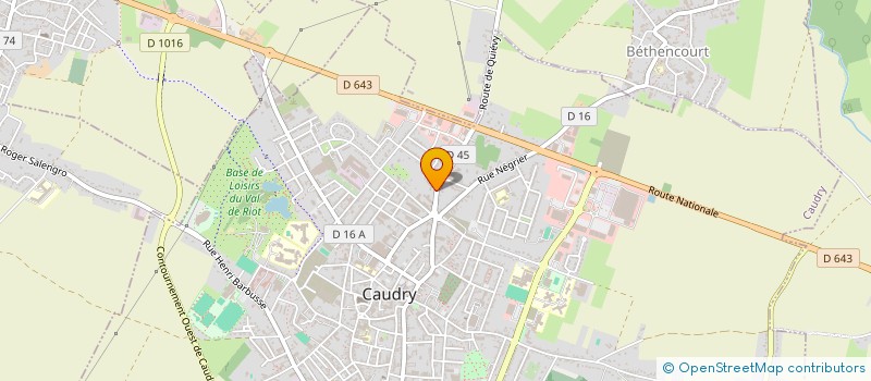 localisation de l'entreprise D T B G à CAUDRY