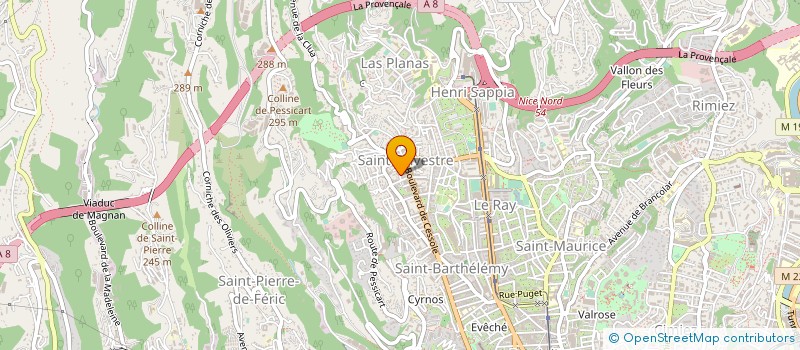 localisation de l'entreprise D T C  NICE