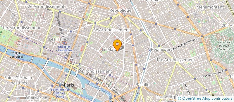 localisation de l'entreprise D.T.C.  PARIS