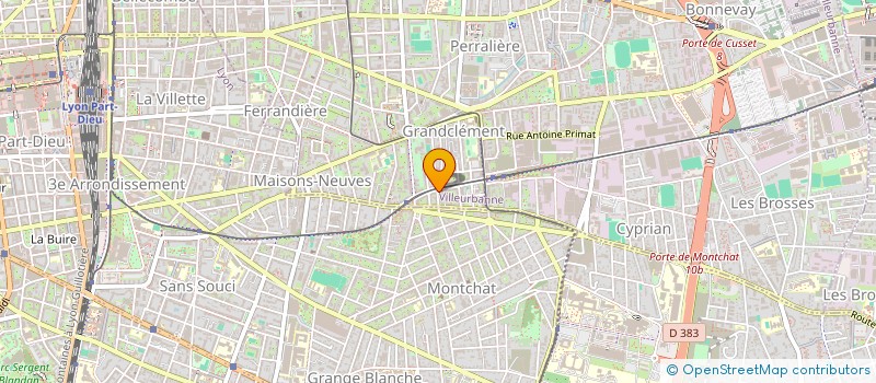 localisation de l'entreprise D.T CONCEPT à VILLEURBANNE