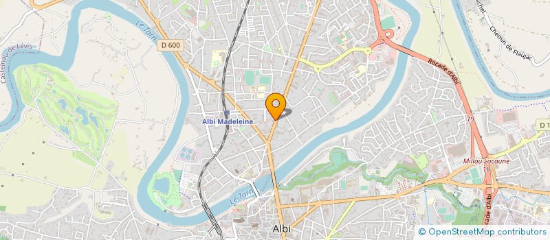 localisation de l'entreprise D.T.H AUTOMOBILES à ALBI