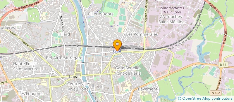 localisation de l'entreprise D T I à LAVAL